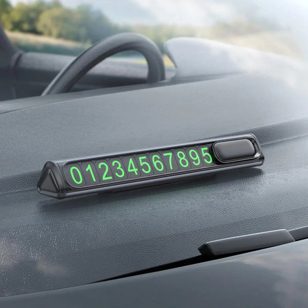 Uchwyt na numer telefonu do samochodu Borofone FC3 Ronny