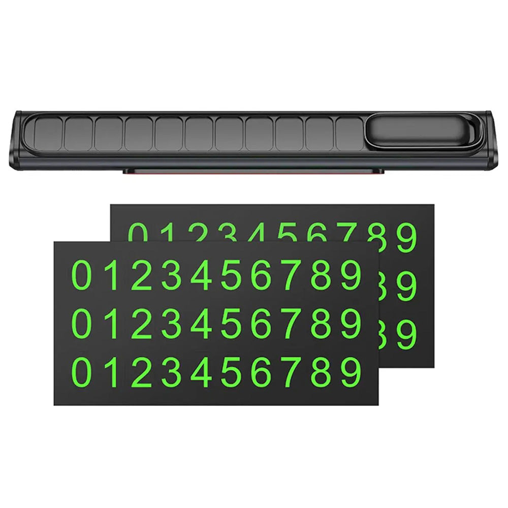 Uchwyt na numer telefonu do samochodu Borofone FC3 Ronny