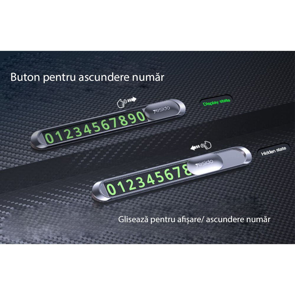 Uchwyt na Numer Telefonu Samochodowego Yesido C88