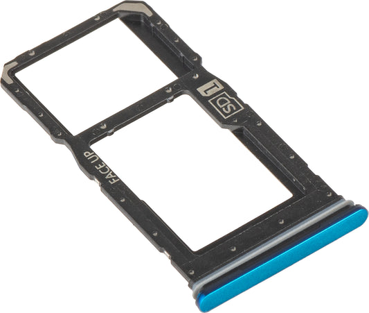 Uchwyt karty SIM Motorola Moto G75, niebieski (Aqua Blue), pakiet serwisowy S948E44227