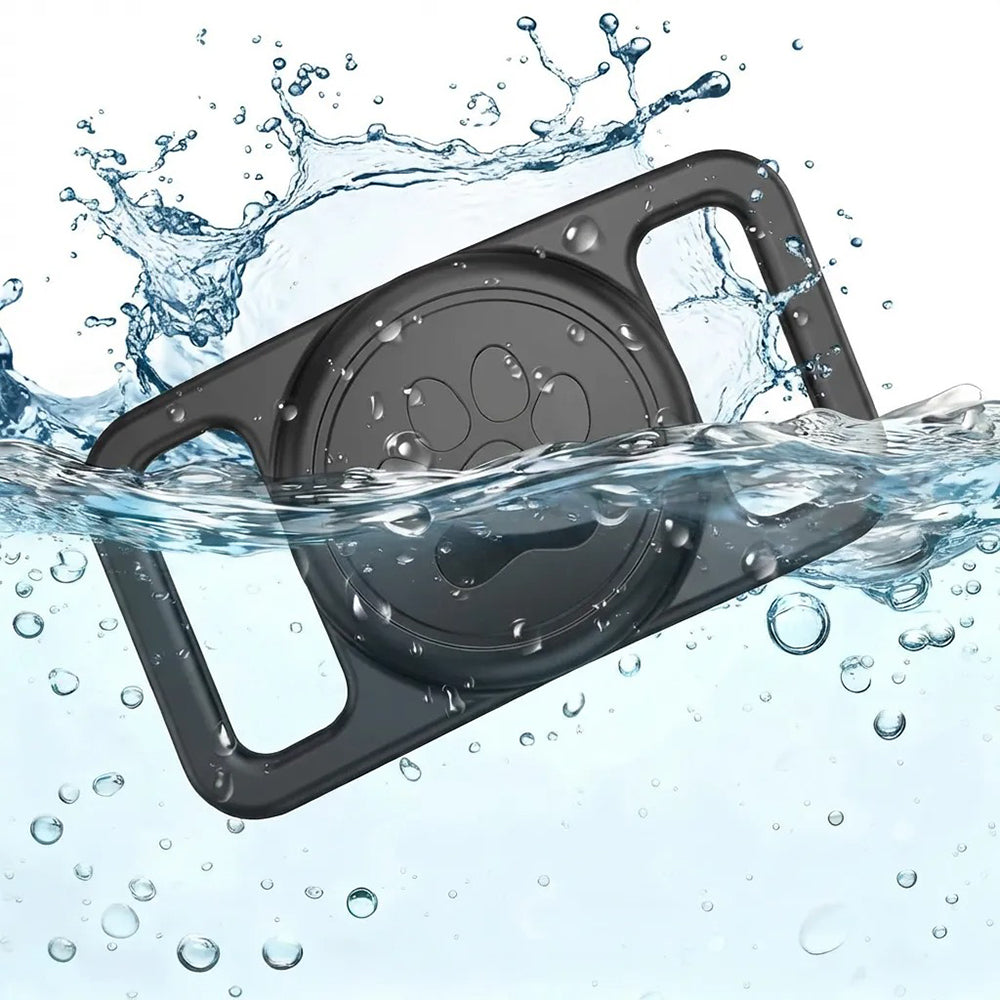Uchwyt Techsuit BuddyGuard DG1 do Apple AirTag na Obrożę Zwierzęcia Towarzyszącego, Czarny