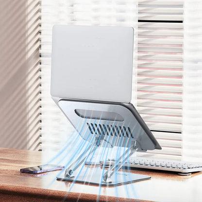 Podstawka Yesido LP05 na laptop 10 cali - 17 cali, Srebrna
