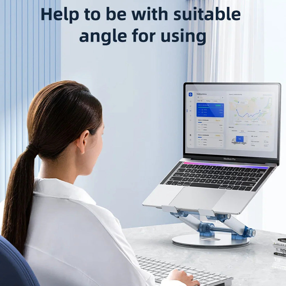 Podstawka Yesido LP06 na laptopa 10 cali - 17,3 cala, Srebrna