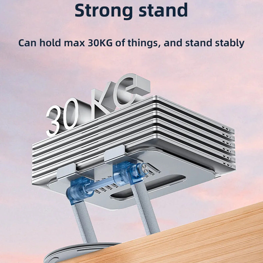 Podstawka Yesido LP06 na laptopa 10 cali - 17,3 cala, Srebrna