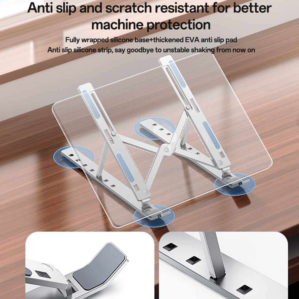 Podstawka Yesido LP07 na laptop 13 cali - 20 cali, Srebrna