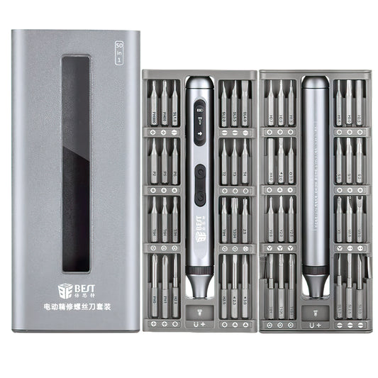 Elektryczny wkrętak Best BST-9933A, 50w1, Srebrny