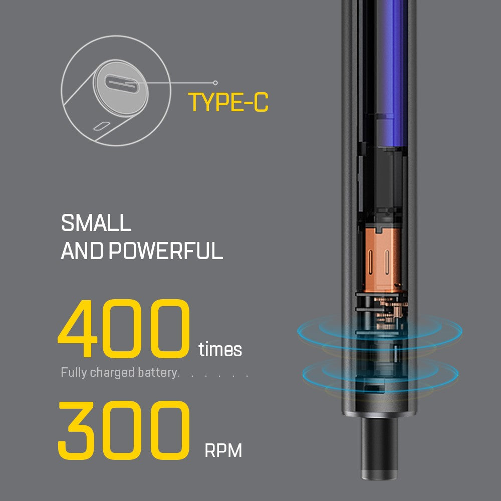 Elektryczny śrubokręt King'sdun KS-882038, 62w1, Szary
