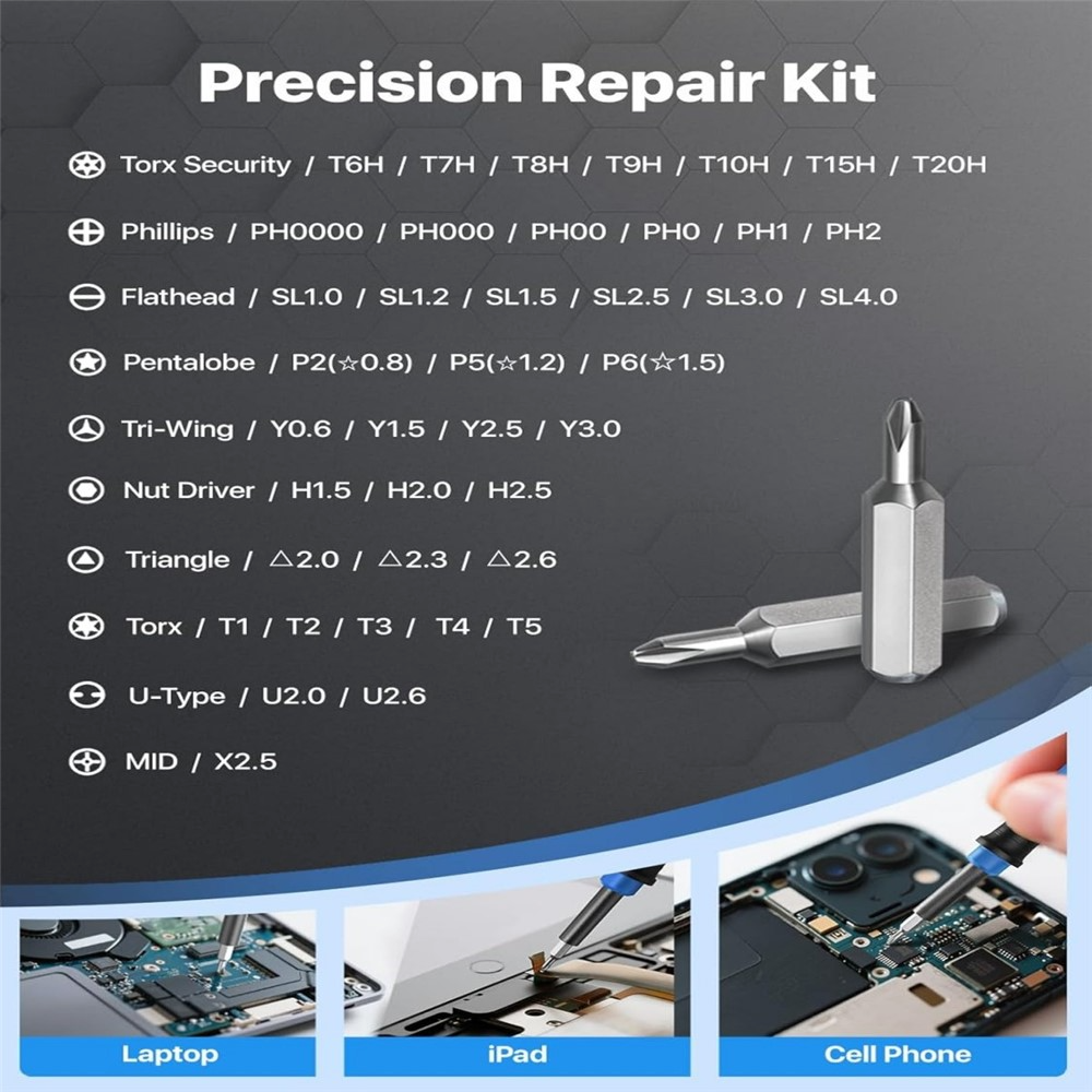 Wesdut Screwdriver, 52in1