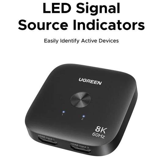 Switch Video HDMI UGREEN 65877, Czarny