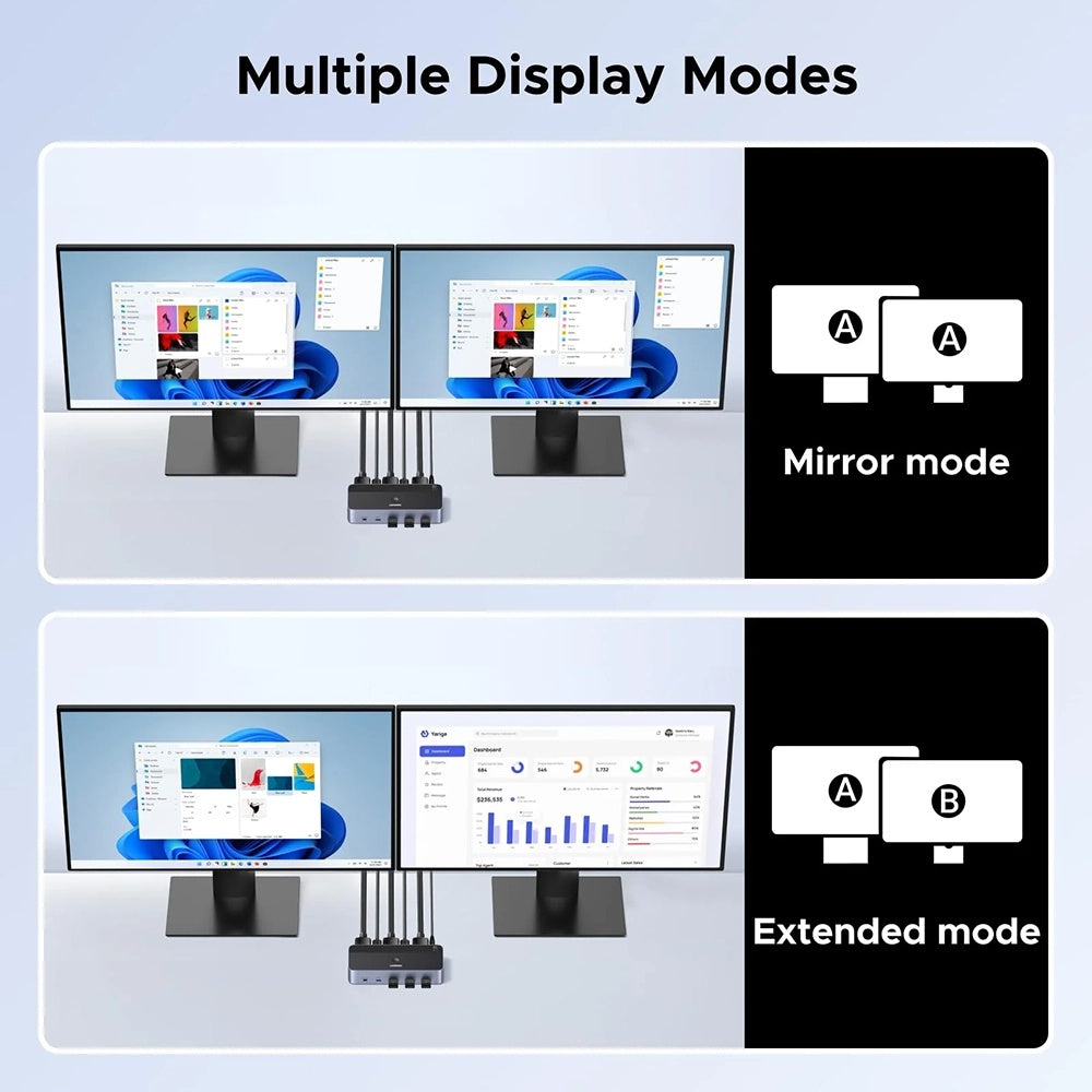 Przełącznik wideo DisplayPort UGREEN AK700 (55851), Szary