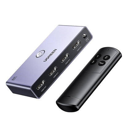 Przełącznik wideo HDMI UGREEN CM624 (15604), Szary