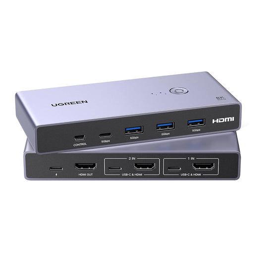 Switch Video UGREEN CM692, Szary