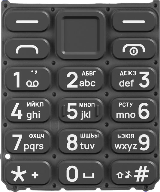 Klawiatura cyrylicka do HMD 105 / Nokia 105 (2024), czarna