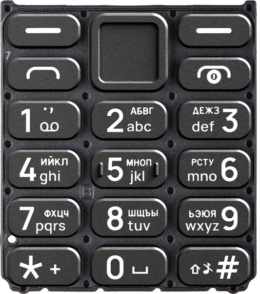 Klawiatura cyrylicka do HMD 110 / Nokia 110 (2024), czarna