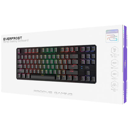 Klawiatura Gaming Wired USB Proove Everfrost, RGB, 1.8m, Czarna CKEVEN00000401
