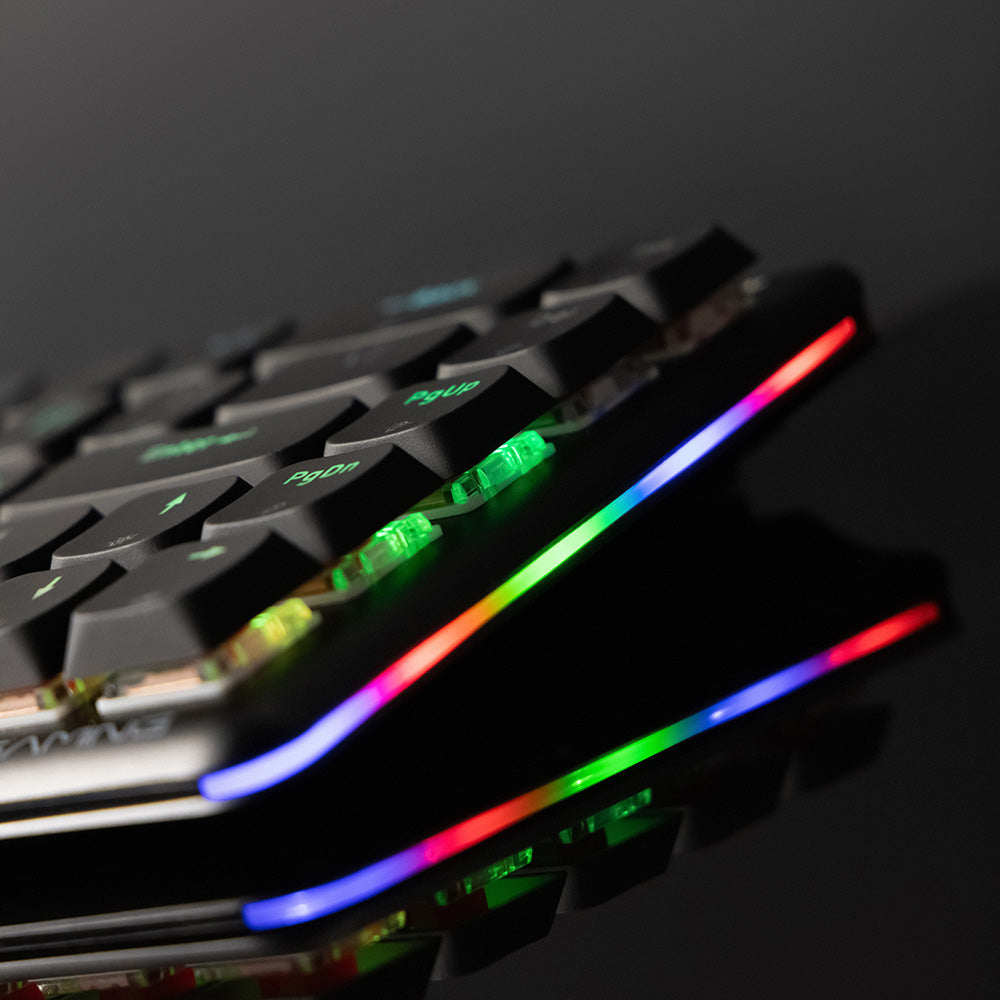 Klawiatura Gaming Wireless Proove AFK, RGB, BT / Wi-Fi / Przewodowa, 1.5m, Czarna WKAFKEN22001