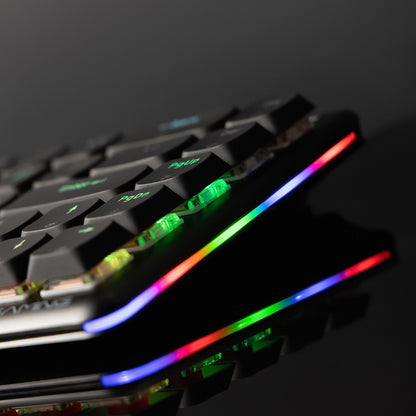 Klawiatura Gaming Wireless Proove AFK, RGB, BT / Wi-Fi / Przewodowa, 1.5m, Czarna WKAFKEN22001