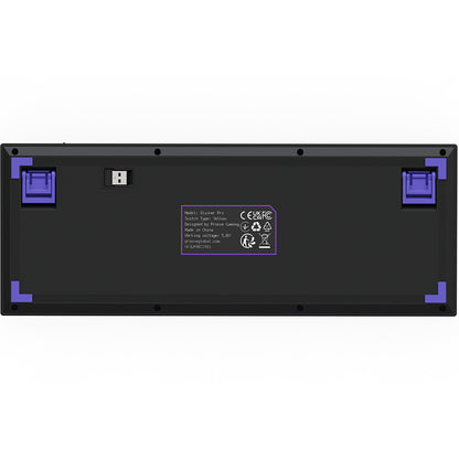 Klawiatura Gaming Wireless Proove Slicker Pro, RGB, BT / Wi-Fi / Przewodowa, 1.8m, Czarna WKSLPEN22416