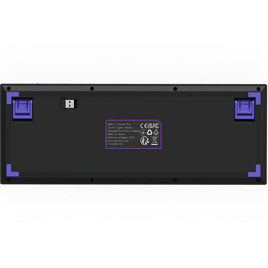 Klawiatura Gaming Wireless Proove Slicker Pro, RGB, BT / Wi-Fi / Przewodowa, 1.8m, Czarna WKSLPEN22416