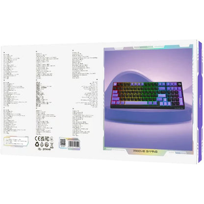 Klawiatura Gaming Wireless Proove Slicker Pro, RGB, BT / Wi-Fi / Przewodowa, 1.8m, Czarna WKSLPEN22416