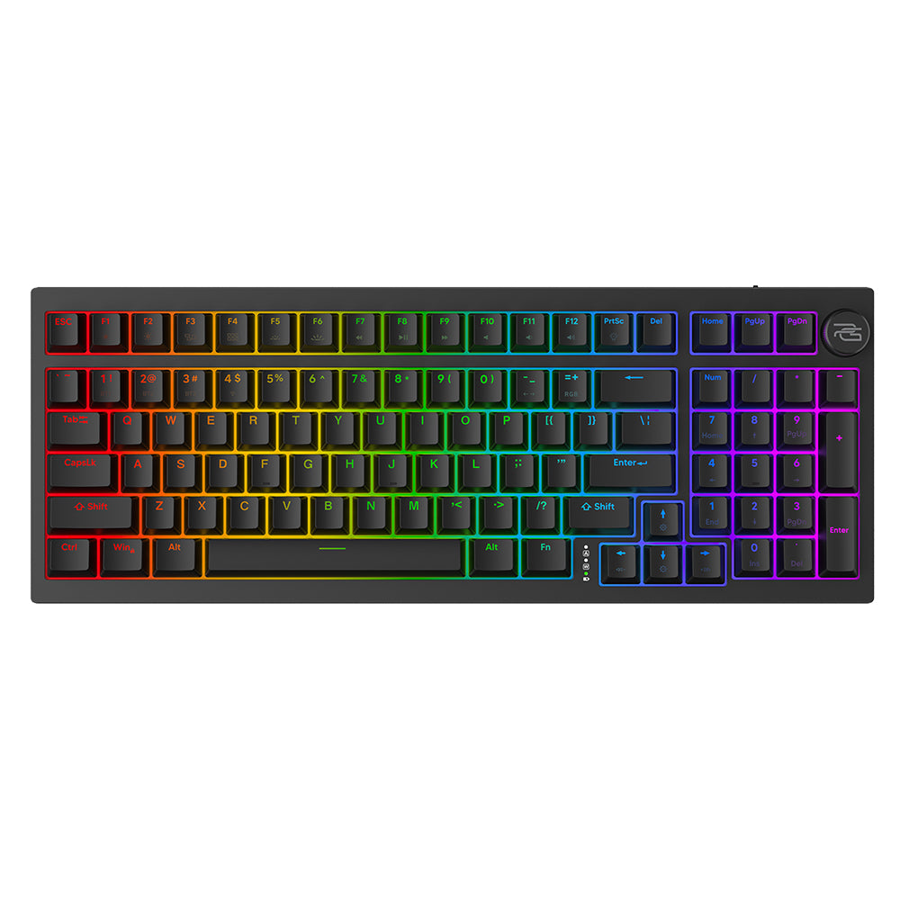 Klawiatura Gaming Wireless Proove Slicker, RGB, BT / Wi-Fi / Przewodowa, 1.8m, Czarna WKSLEN00022401