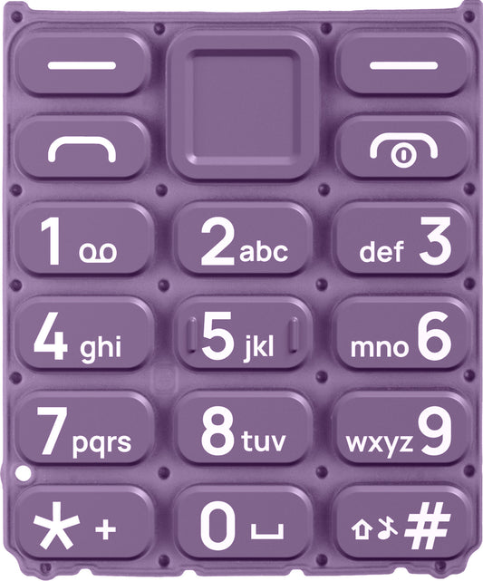 Klawiatura łacińska do HMD 105 / Nokia 105 (2024), fioletowa
