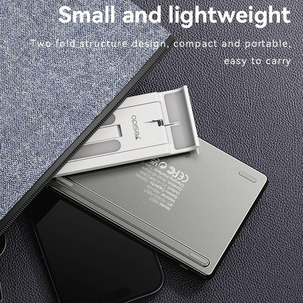 Klawiatura Składana Bluetooth Yesido KB27, Czarna