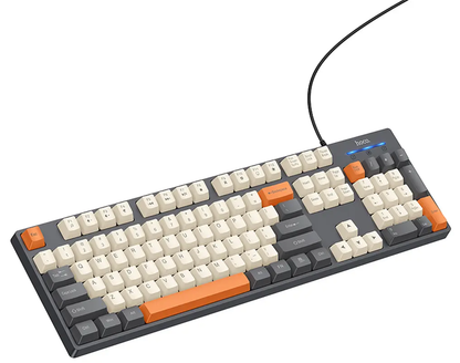 Wired USB Keyboard HOCO GM61 Tri-Color, 1.45m, Gray