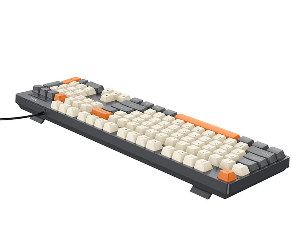 Wired USB Keyboard HOCO GM61 Tri-Color, 1.45m, Gray