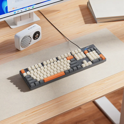 Wired USB Keyboard HOCO GM61 Tri-Color, 1.45m, Gray