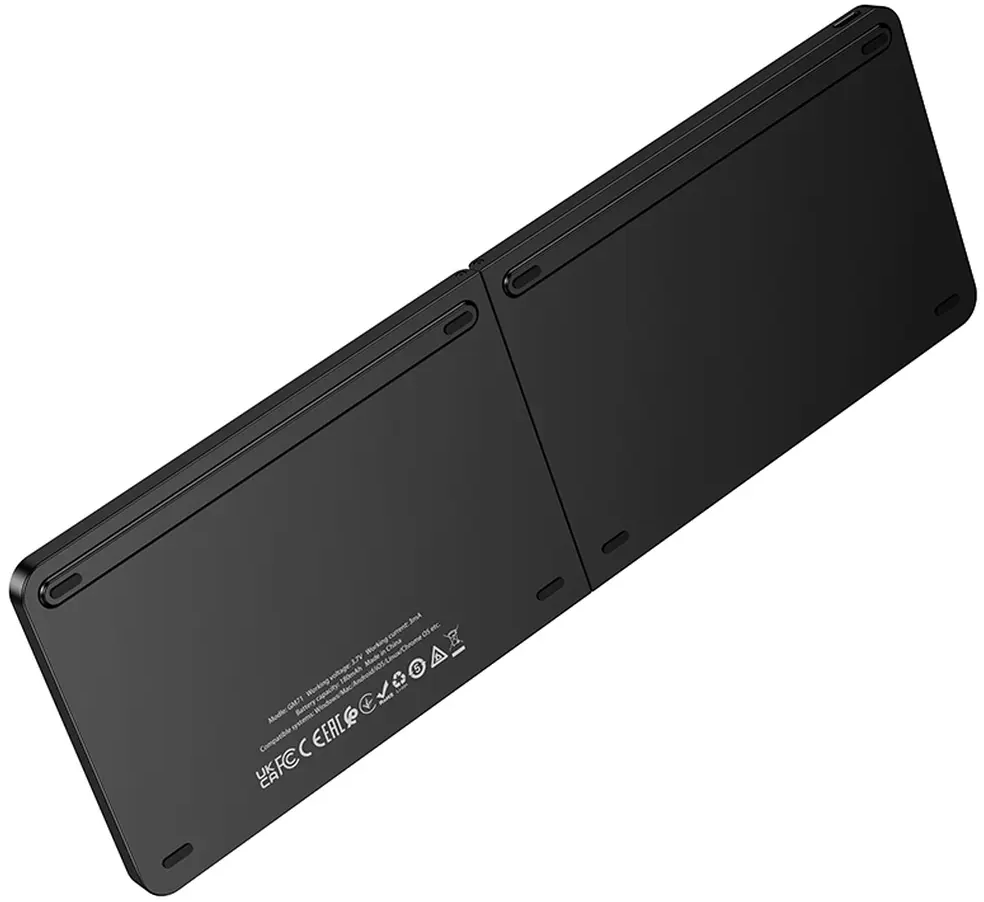 Składana klawiatura Bluetooth HOCO GM71 Foldable, czarna