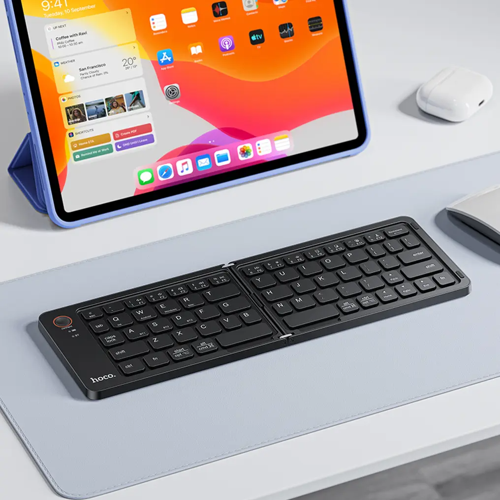 Składana klawiatura Bluetooth HOCO GM71 Foldable, czarna