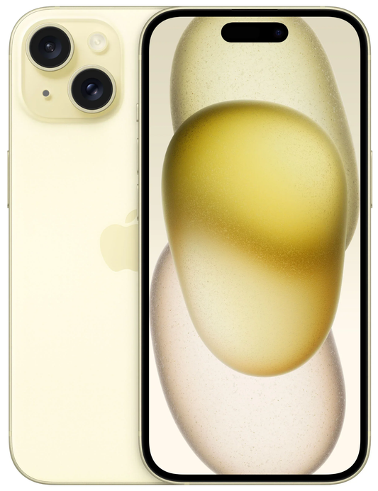 Telefon komórkowy Apple iPhone 15, 128GB, Żółty MTP23ZD/A