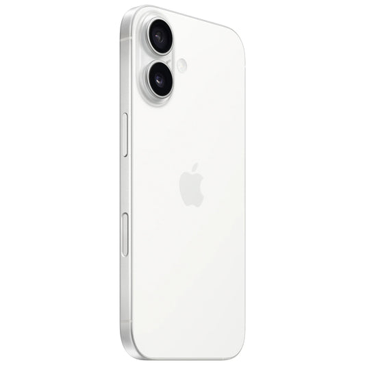 Apple iPhone 16 Mobile Phone, 128GB, White MYE93ZD/A