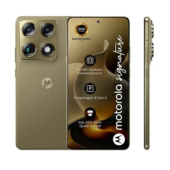 Telefon komórkowy Motorola Signature 5G, 512GB, 16GB, Pantone Olive PBAB0003SE