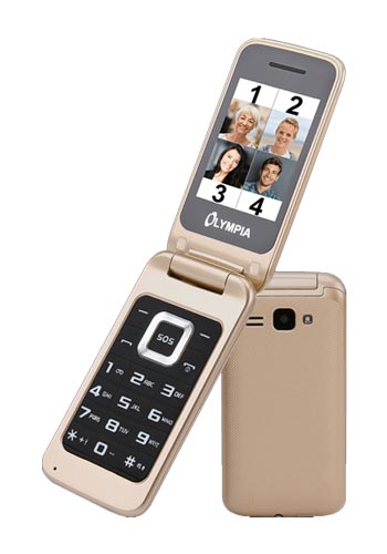 Telefon komórkowy Olympia Luna Dual SIM, Gold 2212