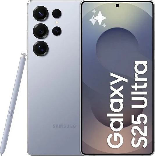 Samsung Galaxy S25 Ultra Mobile Phone, 256GB, 12GB, Titanium Silverblue DACH SM-S938BZBDEUE