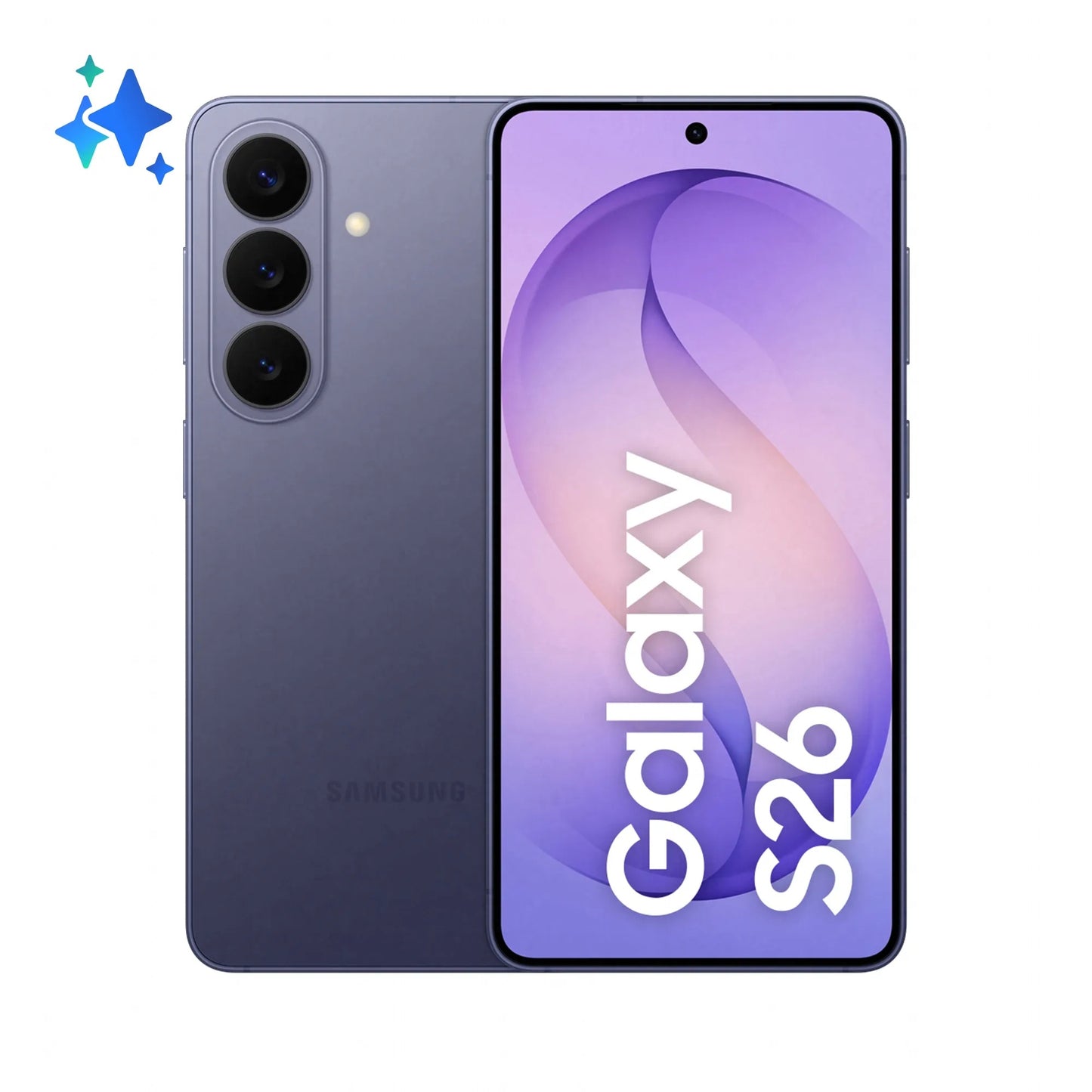 Samsung Galaxy S26 Mobile Phone, 256GB, 12GB, Cobalt Violet SM-S942BZVGEUB