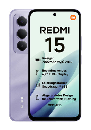 Telefon komórkowy Xiaomi Redmi Note 15 5G, 256GB, 8GB, Purple MZB0LWFEU