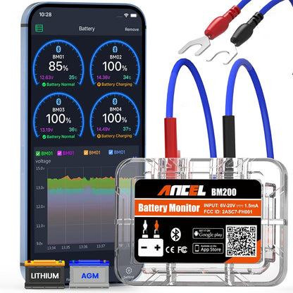 Tester Bluetooth Monitorowanie Akumulatora Samochodowego Ancel BM200