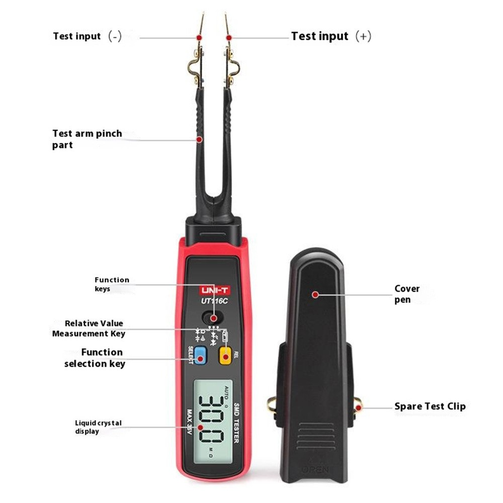 Tester serwisowy typu pęseta UNI-T UT116C