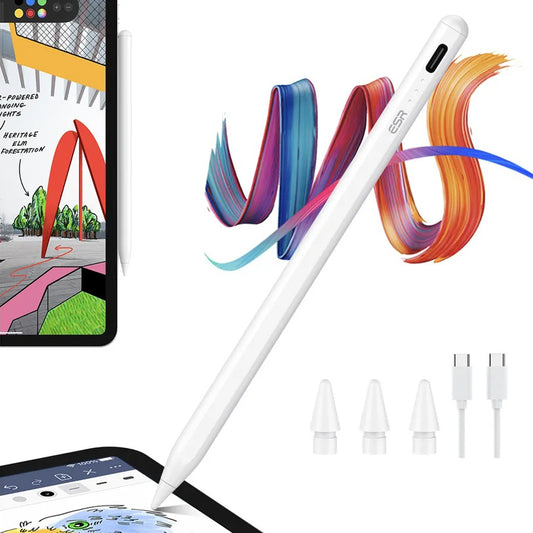 Touch Pen ESR dla Apple iPad, Wersja Aktywna, Biały