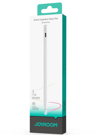 Joyroom JR-X15 Pro Touch Pen for Apple iPad, Active Version, White
