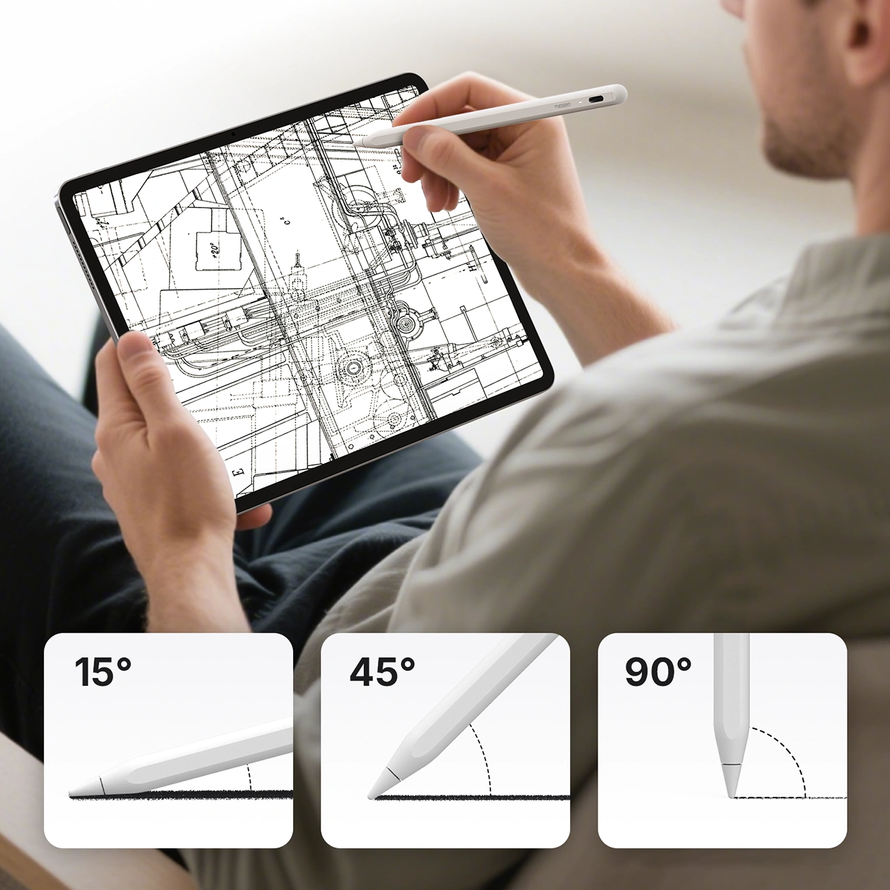 Rysik Metapen A8 do Apple iPad, wersja Active, biały ME-APP152