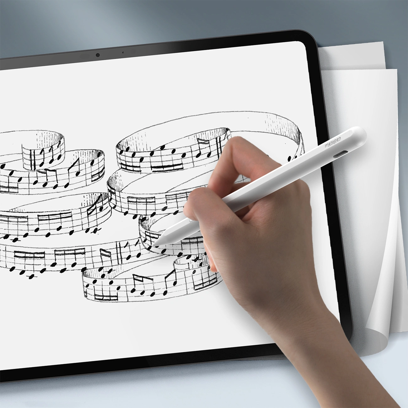 Rysik Metapen A11 do Apple iPad, Wersja Active, Biały ME-APP412