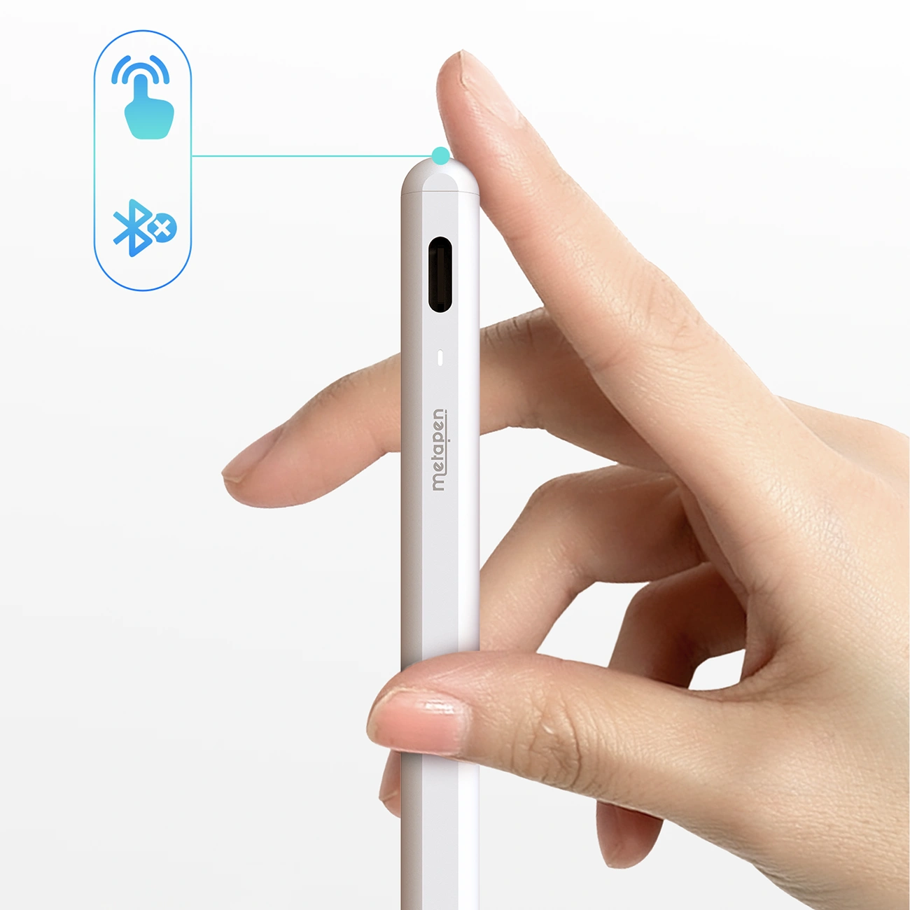 Rysik Metapen A8 do Apple iPad, wersja Active, biały ME-APP152