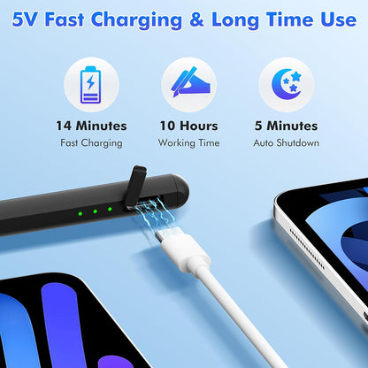 Touch Pen Techsuit AX10-T dla Apple iPad, Wersja Aktywna, Biały