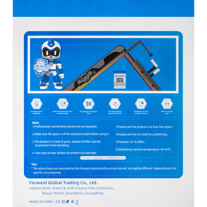 Touchscreen Forward Guard OCA do Apple iPad Pro 12.9 (2020), Czarny