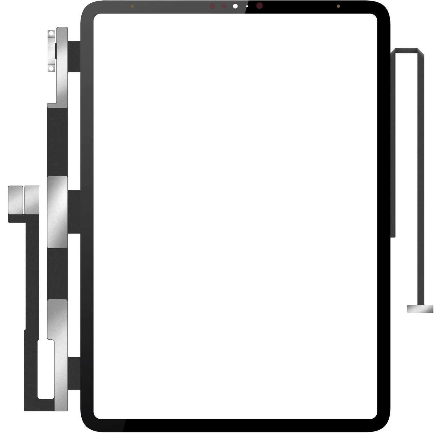 Touchscreen Forward Guard OCA do Apple iPad Pro 12.9 (2018), Czarny