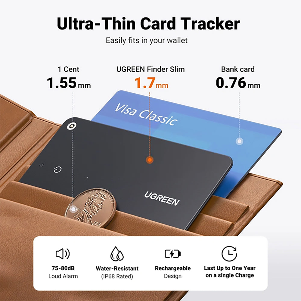 UGREEN SmartTag CM817 dla serii iOS, Czarny